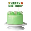Topper ozdoby na tort napis Happy Birthday minecraft piksele dekoracje urodzinowe